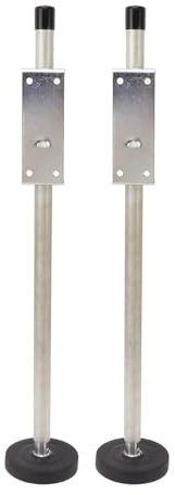 Niveleur D'échelle Réglable avec Tiges en Acier allié Robustes, Conception Antidérapante et Pieds Amovibles – Installation Facile pour une Plate-forme Stable et un Niveau du sol.