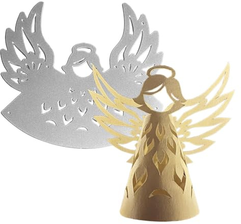Weihnachten Stanzschablonen Anhänger Engel Muster Prägeschablonen Weihnachtsanhänger Weihnachten Stanzformen Metall Schneiden Stanzformen für DIY Scrapbooking Basteln Deko für Weihnachtsbaum Geschenke