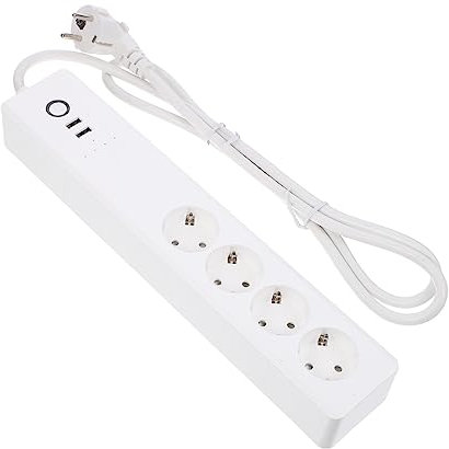 OSALADI De Corriente USB Inteligente De Corriente para Cargador Regleta Protectora Diseño Compacto y Seguro para Oficina y Hogar