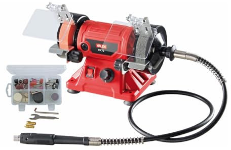 MOLA DA BANCO SMERIGLIATRICE LUCIDATRICE 150W COMBINATA EX75 + ACCESSORI VALEX