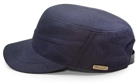 Sterkowski Modell Patrol | Gewachste Baumwolle Schirmmütze für Herren und Damen | Patrol Military CapArbeitskappe Schirm Army Tactical Cabrio Sport Herbst Baseballkappe Schildmütze Marineblau 58-59