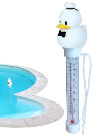 Mlllokfki Cartoon-Badezimmer-Thermogramm, schwimmender Pool-Thermograph, Schwimmender Wasserthermograph, Cartoon-Ente - Schnelle Temperaturmessung Thermograph von