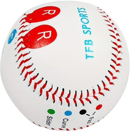 9-Zoll-Pitch-Trainings-Baseball, Baseball-Pitch-Trainingsball | 9 Zoll Baseball-Trainingsausrüstung | Baseball mit farbcodierten Fingerplatzierungsmarkierungen für Links- und Rechtshänder, hilft, die