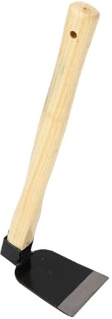 ZAWELIYO Zappa a Mano Leggera Ergonomica in Acciaio al Carbonio per Diserbo e Coltivazione del Giardino Design con Manico in Legno