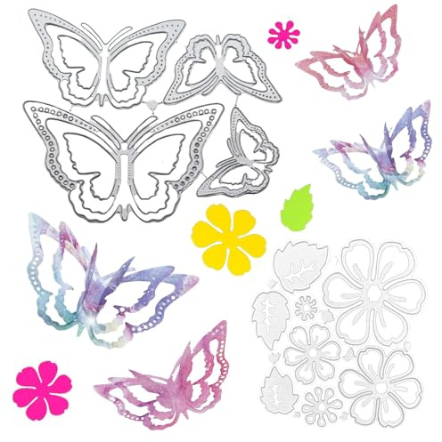 Limeow 2 uppsättningar stansformar stansning mall stämpling stencil stansning mallar stampin up prägling mallar stämplar och stansar för gör-det-själv dekorativ prägling scrapbooking kortdesign gåvor