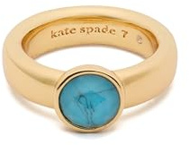 Kate Spade New York KEEP SPARKLING Round Ring, Turquoise