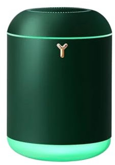 Humidifier Ultrasonico Mini humidificador de aire portátil USB para el hogar, difusor de aceite esencial de aromaterapia, pulverizador silencioso para coche con luz Humidificador(J1 green)