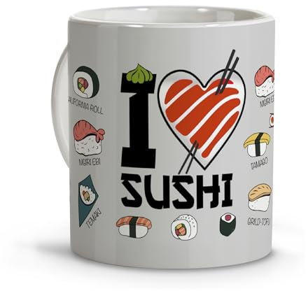 Teetasse. Originelle Kaffeetassen mit Sprüchen. Originelle Geschenke für Herren. Lustige Tassen. Originelle Geschenke für Damen. Personalisiertes japanisches Essen. Sushi Poke.