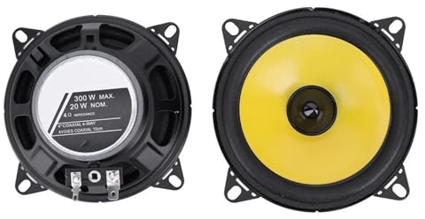 JKELPV 2 Altoparlanti HiFi per Auto da 4/5/6 Pollici, subwoofer coassiale da 600 W, Audio per Auto a Gamma Completa, Tromba Stereo per Auto(4 inch 300W 2PCS)