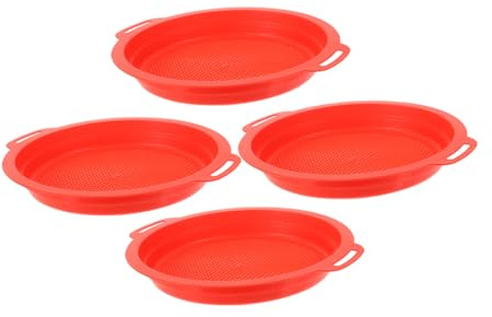 OFFSCH 4piezas De Playa para Juguete De Búsqueda De para Vacaciones Tamices De Plástico para Arenero Parque De Arena Diversión Conchas