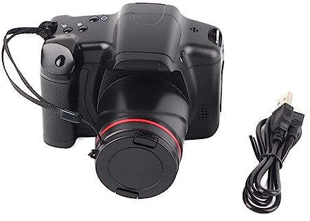 Kikumi Fotocamera Digitale HD SLR Camera 16x Zoom AV Interfaccia Telecamere Digitali con Display LCD TFT da 3 Pollici (Nero)