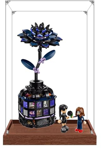 Vitrine transparente en acrylique pour Lego 76784 modèle Dahlia noir, boîte transparente, boîte de rangement, boîte anti-poussière (modèle non inclus) (2 mm)