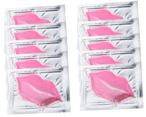MOTHNUR Collagen Exfoliating and Moisturizing Lip Masks 15pcs Pink Nourishing Hydrating Pads Anti-crack Repair for Dry Lips Suitable for and Sensitive Skin
