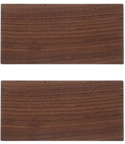 DIYEAH Walnut Wood Boards 2 Pieces 7.87X3.94X0.31 Inch Thick Solid Walnut Lumber Panels for Crafting Cutting Engraving and DIY Furniture Projects | Black Walnut Sheets for Cutting Engraving Burning Craft Plywood and Diy Woodworking Projects