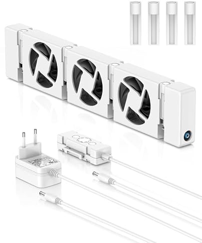 Heizkörper Ventilator, Mono Set Smartes Heizgebläse für Heizungen, Langlebiger Heizverstärker für Unterheizungen, Heizungsventilator zur Erhöhung der Heizeffizienz, Bis zu 30% Energieeinsparung