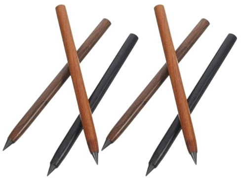 SUPVOX Matite in Legno Eterno 6 Pezzi Estensione Automatica, Resistenza alla Pressione e Design senza Tempera per Scuola, Ufficio e Uso Creativo