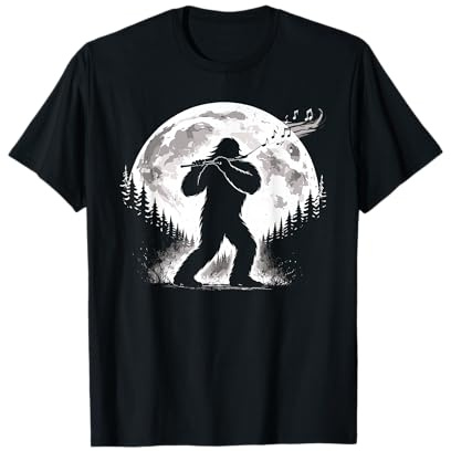 Bigfoot Flötenspieler Flötenlehrer Kammermusik T-Shirt