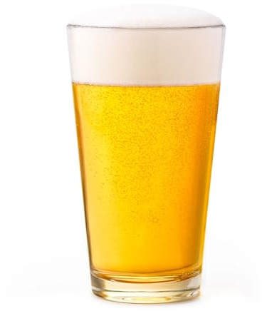 Libbey 1639HT Restaurant Basics DuraTuff 16 oz Pint Glasses Set of 12, All Purpose Heavy Duty Glasses, Glass Drinkware for Beer, Water, Soda and More