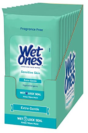 Wet Ones Hand Wipes, 20 Wipes (Pack of 10)