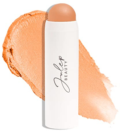 Julep Skip The Brush Cream to Powder Blush Stick – Sweet Peach – Mischbare und aufbaubare Farbe – 2-in-1 Rouge- und Lippen-Make-up-Stick