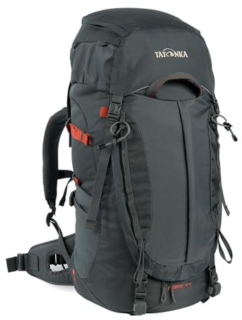 Tatonka Tourenrucksack Norix 44 Women - Leichter Damen-Rucksack mit Frontzugriff, verstellbarem Rückensystem, Bodenfach und Regenhülle - 44 Liter - 66 x 27 x 18 cm (titan grey)