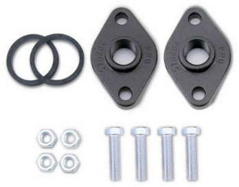 Grundfos 519601 Cast Iron Flange Set for UP Series Circulator Pumps-3/4 NPT, Black, 347
