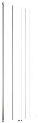 XIMAX Paneelheizkörper, doppellagig P1 (RAL 9016, weiß) mit Mittenanschluss, Höhe 1800 x Breite 595 mm