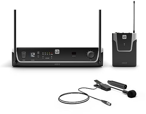 LD Systems U305 BPW - Funksystem mit Sender/Empfänger, Bodypack und Blasinstrumenten Mikrofon, 584-608 MHz, schwarz