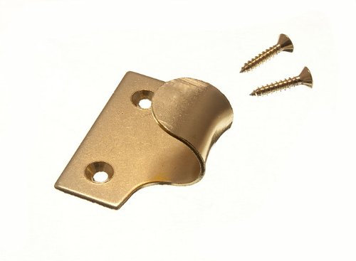 100 x fönsterlucka SASH Lift PULLS mässingspläterad EB stål + skruvar