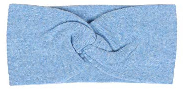 Zwillingsherz Stirnband aus 100% Kaschmir - Hochwertiges Strick-Kopfband im Uni Design für Damen Frauen Mädchen - Wolle - Ohrenschutz - Haarband - warm und weich für Frühjahr Herbst und Winter - hbl