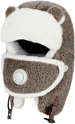 IBLUELOVER Fliegermütze Unisex Trappermütze Warm Wintermütze mit Ohrenklappen Winddicht Bombermütze Outdoor Fleecemütze Gefüttert Mütze Atmungsaktiv Fellmütze Skifahren Radfahren Kunstfellmütze