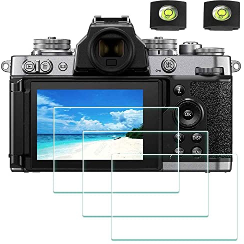 ULBTER Displayschutzfolie Schutzfolie für Nikon Z fc Zfc Kamera & Blitzschuh-Abdeckung 9H Härte LCD Gehärtetes Glas Kratzfest Anti-Fingerabdruck Anti-Staub Blasenfrei, 3 Stück | Displayschutz aus gehärtetem Glas, 0,3 mm, Härtegrad 9H, kratzfest, Anti-Fingerabdruck, blasenfrei, staubabweisend