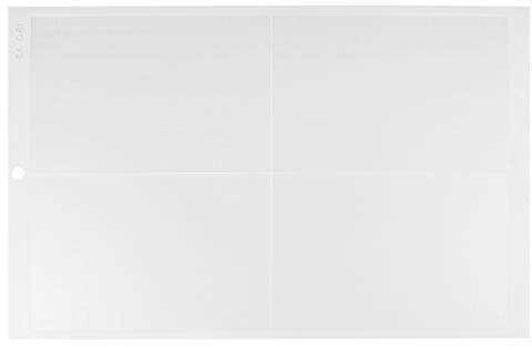 A3 Schneidematte, A3 Schneideunterlage, A3 18 x 12 Rutschfeste Schneidematte Schneidebrett für Vinyl-Schneideplotter(Weiß (schwache Viskosität))