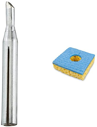 ERSA ERSADUR Dauerlötspitze gerade angeschrägt im 45° Winkel 3,6 mm mit ERSADUR-Beschichtung & Reinigungsschwamm für Lötspitzen