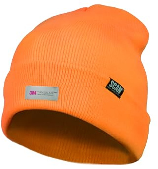Scan Hi-Vis Beanie Hat Thinsulate Lining - Orange