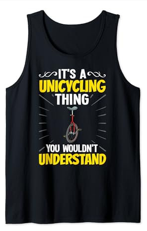 Einrad Fahrrad Lustiges Training Lernen Radfahren Tank Top