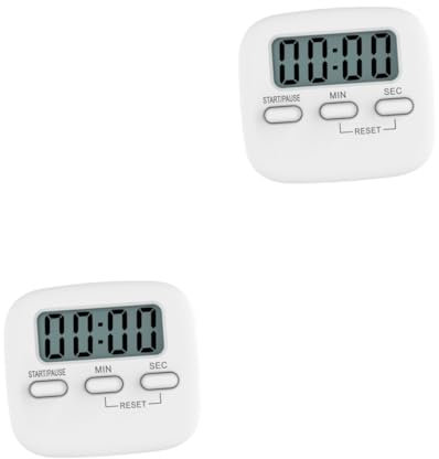 TOPBATHY 4pcs Digital Cooking Timer Kitchen Alarm Clock Lcd for Elderly Visual Timer Loud Alarm for Cooking Gym Bathroom