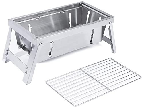 KWMAEEUID Parrillas de carbón, Mini Barbacoa Plegable al Aire Libre Mini Picnic Barbacoa Parrilla hogar Pinchos de carbón Camping Barbacoa Estufa Utensilios de Cocina