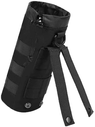 VIDSTW Molle Taktische Tasche für Wasserflaschen, mit Kordelzug, Flaschenhalter, Gürtel für Wasserflaschen, für Wandern, Jagd, Camping, Training