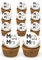 Mr and Mrs Edible Cupcake Toppers Ready to Use Party Supplies Wedding day Fairy Cake Decorations Cocktail Party 24 Pre-cut Toppers