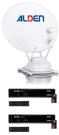 Alden Pack Onelight Evo Parabole Auto 60cm + 2 x Décodeurs TNTSAT + LNB Twin