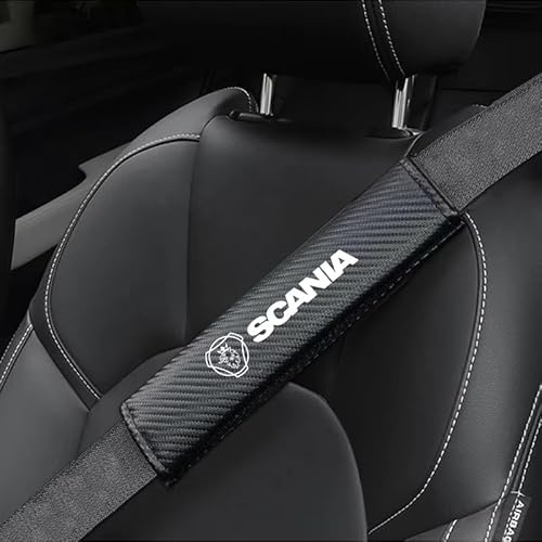 YNQP Lot de 2 Voiture Cuir Rembourrage de Ceinture de Sécurité, pour Scania K250 K280 K310 K320 K490 Serie G P S SerieX 93 Accessoires d'Intérieur