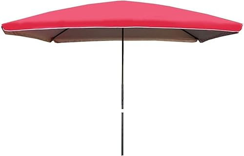 HUIBBGO Ombrellone da Giardino, Parasole, Parasole Quadrato, Facile da Aprire con manovella, Protezione UV40+, per Spiaggia/Piscina/Patio, Parasole sospeso