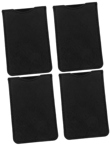 CALLARON Estuche Negro de PU para 4 Peines y Pinzas de Pestañas Diseño Multifuncional y Portátil Adecuado para Viaje y Uso en Casa