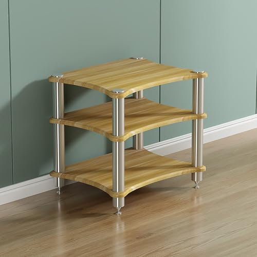Soporte para Medios audiovisuales, estantería de Audio, Torre de Audio, Mueble de Almacenamiento para Consola de Tocadiscos, estantería para Videojuegos, Centro de Entretenimiento esquinero