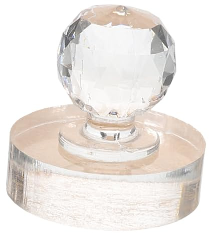 DRESSOOS Sello De Presión Para Sombras De Ojos y Molde Para Sombras De Ojos Redondo 30mm Acrílico Compacto Portátil Para Maquillaje Cosmetología