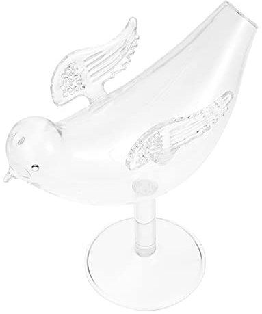 PartyKindom Glas Cocktailbecher Mit Kreativem Vogel-design Weinbecher Transparenter Becher Flügel-vogel-motiv Für Partys Bars Und Haushalte