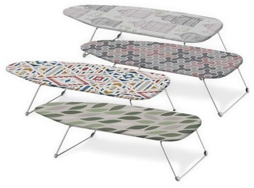 Tabla de Planchar Sobremesa Cok - Envio 24h - Tabla con Soporte - Muy Estable | Malla Metálica | Reposa-Planchas | Estructura Aluminio (74x30)