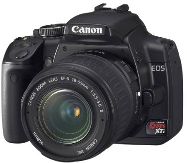 Canon Rebel XTi DSLR Camera with EF-S 18-55mm f/3.5-5.6 Lens (OLD MODEL)