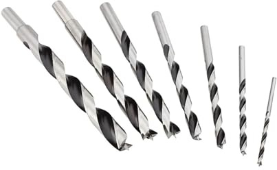 Fisch Fsf-320791 Brad Pt. Bohrer-Set, Chrom-Vanadium, inklusive 1/8, 3/16, 1/4, 5/16, 3/8, 7/16 & 1/2 Zoll (01200007K01)